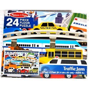 Melissa & Doug Traffic Jam 24 Piece Floor Puzzle 2X3 Feet
